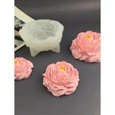🔥 molde de silicone 🔥 VENDA QUENTE Molde para Sabonete Artesanal Presente DIY Peônia Flor Aromaterapia Gesso Vela Gel