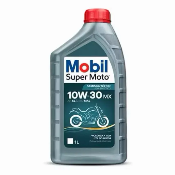 ÓLEO LUBRIFICANTE PRATA /10W 30 / ÓLEO PRETO  20W 30 MOBIL SUPER 1 lLITROS LACRADO