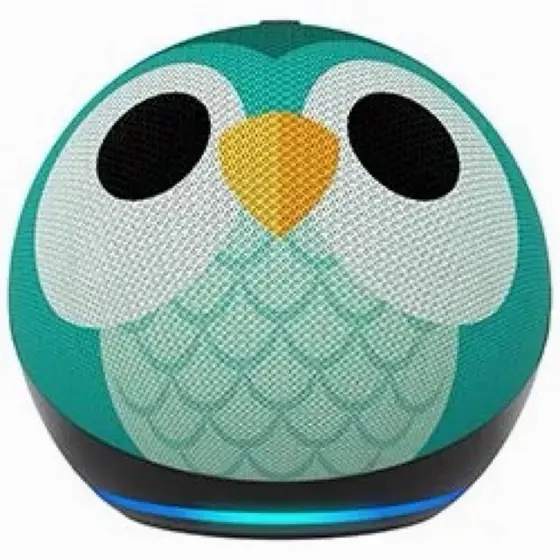 Caixa de Som Amazon Echo Dot Kids 5 Geração / Alexa / Bluetooth - Fire  dragão  / coruja
