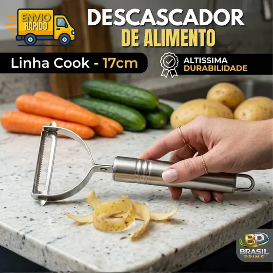Descascador INOX para Frutas e Legumes