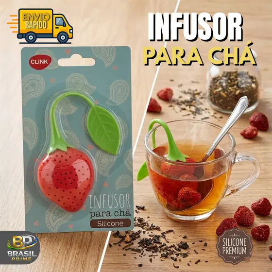 Infusor para Chá Filtro de Fruta