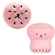 KIT12esponja polvo esfoliante limpeza de pele tira cravos e espinha com caixinha para presente