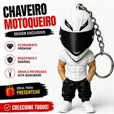 Chaveiro Motoqueiro Capacete Colecionável Presente Moto