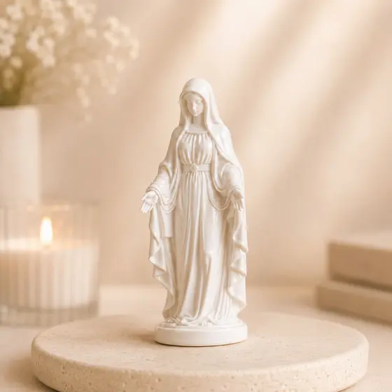 Mini Nossa Senhora das Graças para Lembrancinha Batizado Chá de Bebê Nascimento Kit