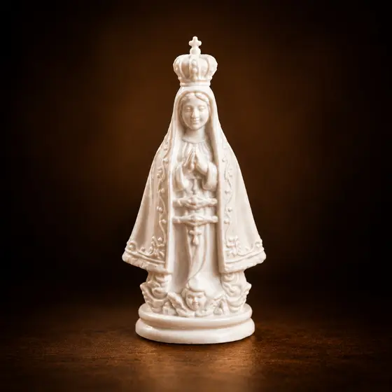 Mini Nossa Senhora Decorativa para Lembrancinha Batizado Chá de Bebê Nascimento Kit
