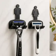 Suporte para Lâmina de Barbear Parede com Fita 3M Organizador Banheiro Barbeador Masculino Feminino