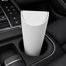 Lixeira para Automóvel Porta Copos Carro Organizador Compacto com Tampa para Veículo