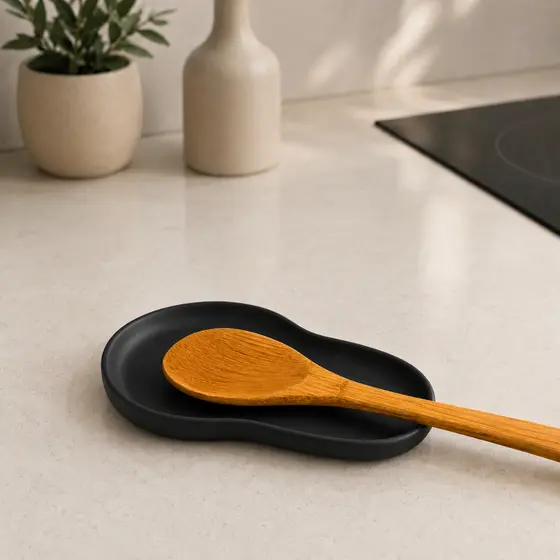 Descanso de Colher Orgânico Suporte de Utensílios para Cozinha Organizador de Bancada