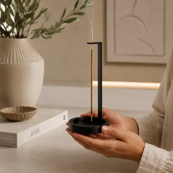 Incensário Minimalista Invertido Suporte para Incenso Decorativo Moderno para Ambiente