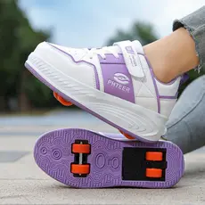 Crianças Runaway sapatos meninas 2026 novo estilo meninos esportes sapatos de Skate Velcro polia de quatro rodas sapatos