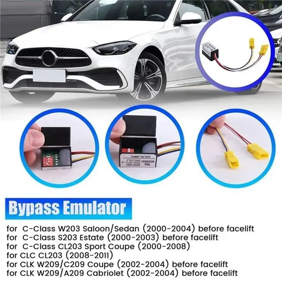 1 Peça Emulador De Sensor De Esteira De Ocupação De Assento De Carro Bypass Como Mostrado Plástico Para Mercedes Classe