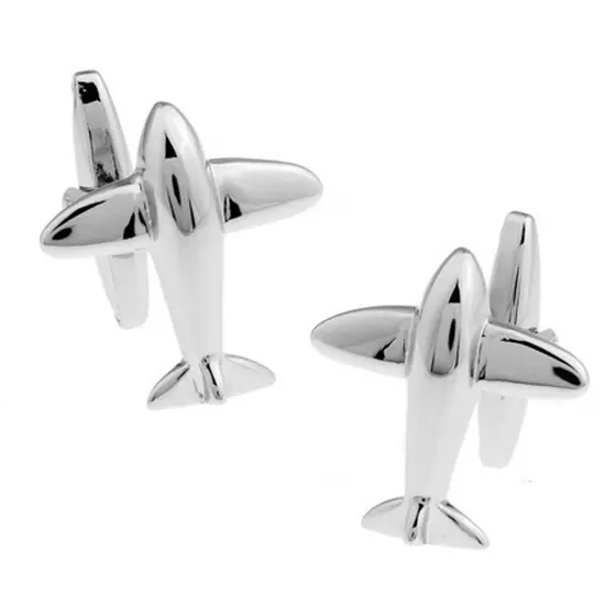 Abotoaduras de avião plano da série Flight, presentes masculinos exclusivos