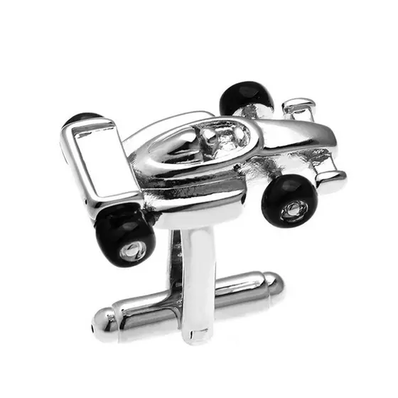 Fun Racing Abotoaduras de tinta epóxi Cuff Nails Homens Abotoaduras de camisa francesa