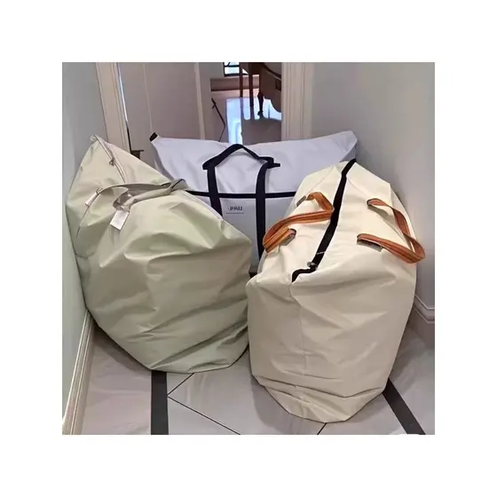 Saco de embalagem móvel de grande capacidade saco de armazenamento de colcha doméstica dormitório estudante roupas arrum