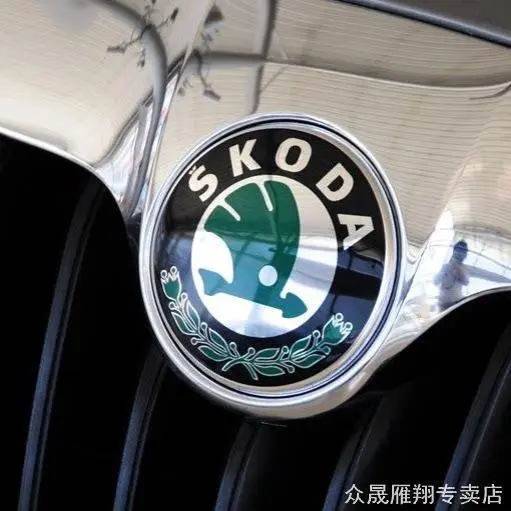 Adequado para Skoda etiqueta dianteira etiqueta traseira Ming cristal afiado afiado frente traseira etiqueta de malha et