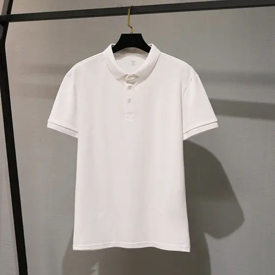 2026 novo estilo camisa POLO masculina de manga curta camiseta verão High-End meninos lapela meia manga topo masculino p