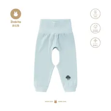Dobi Rabbit Counter Cintura Alta Proteção da Barriga Calças Compridas Meninas Bebê Primavera Outono Roupas Recém-nascido