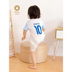 Dobi coelho bebê macacão verão estilo fino criança manga curta macacão de algodão puro meia manga meninos meninas bebê m