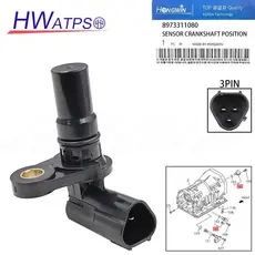 Sensor De Posição Do Virabrequim 8973311080 Para Isuzu TFR/S (CHEVROLET) TFS Oriente Médio THAI-RUNG UCR/UCS (Tailândia)