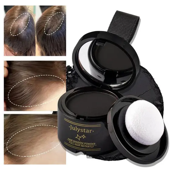 Pó De Linha De Cabelo Em 4 Cores , Raiz Preta , Natural , Instantâneo , À Prova D'água , Sombra , Corretivo , Cobertura