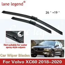 Lâminas De Limpador De Carro Para VOLVO XC60 2018 2019 2020 MK2 Limpadores De-Brisa Dianteiro Acessórios Do MK2 RDesign 