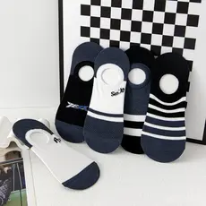 Meias Invisíveis Masculinas para Primavera e Verão, Meias de Algodão, Resistentes a Odor, Absorventes de Suor, Meias Pre
