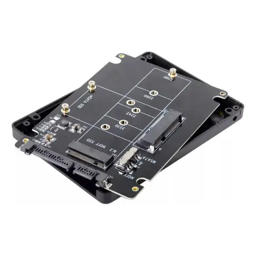 Case Ssd M2 NGFF E mSATA P/ Sata 3 6gbs Adaptador Gaveta 2.5 - NÃO SERVE PARA NVME