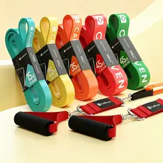 Kit 6 Super Band Elástico Fitness Extensor Funcional 6 Intensidades Exercício em Casa