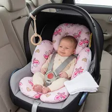 Apoio Redutor de Bebê Conforto colchonete Almofada para Carrinho Algodão Anti-alérgico Macio Kit