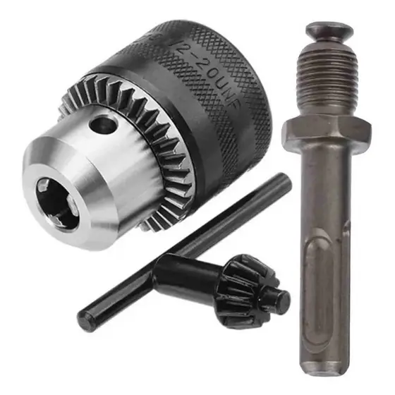 Adaptador SDS Plus Mandril 1/2 Polegada Engate Rápido para Furadeira e Martelete
