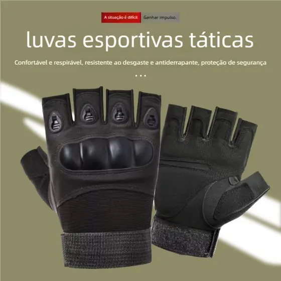 Luvas Táticas Antiderrapantes Respiráveis Masculinas para SWAT, Trilhas e Atividades Externas