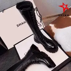 Botas de cano alto botas longas não joelho botas de couro outono inverno feminino cavaleiro botas 2026 All-match pequeno