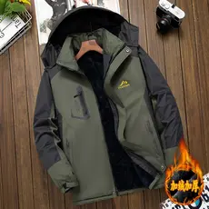Macacão jaquetas masculinas na moda forro de lã engrossado jaqueta de inverno jaqueta acolchoada masculina à prova de ve