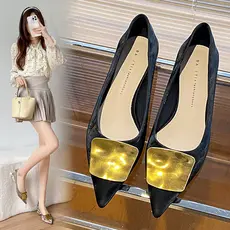 Saia combinando elegante único sapatos femininos noite vento suave sapatos primavera High-End All-Match não cansado pé d