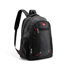 Mochila Preta Com Bolso Para Notebook Uso Para Trabalho Faculdade Viagens