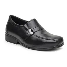 Sapato Social Infantil Masculino Meninos Confortável Preto Fivela Do 21 ao 36