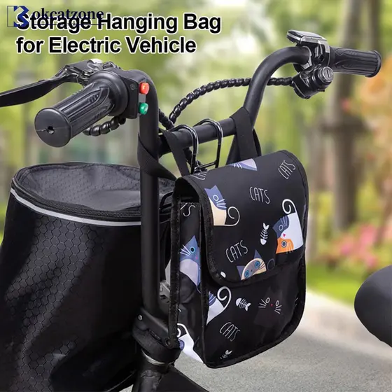OKCATZONE Bolsa Frontal Portátil para Bicicleta, Impermeável, Grande Capacidade, Acessórios Móveis para Veículos Elétric