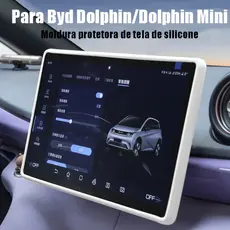 Capa protetora de tela para BYD Dolphin, decoração do display de navegação, acessórios internos de silicone para control