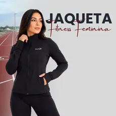 Jaqueta Fitness Feminina Manga Longa Com Bolso E Abertura Para Dedo 3020-C1
