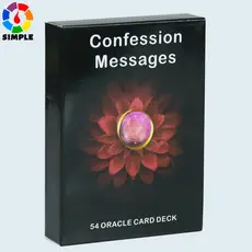Cartas Oráculo de Mensagens de Confissão, Mensagens de Amor de Chamas Gêmeas, Baralho de 54 Cartas Oráculo
