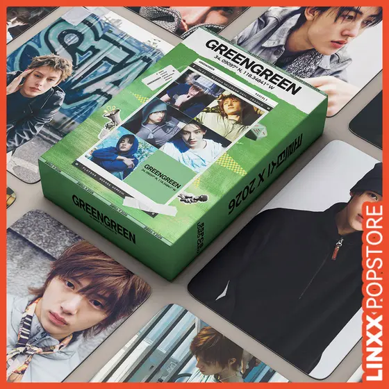 LINXX 55 peças de cartões Lomo do grupo masculino de Kpop CORTIS, álbum de fotos GreenGreen, cartões fotográficos para c