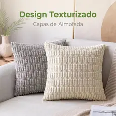 Capa de almofada 45x45 decorativa textura moderna estilo nordico sofa sala sem enchimento