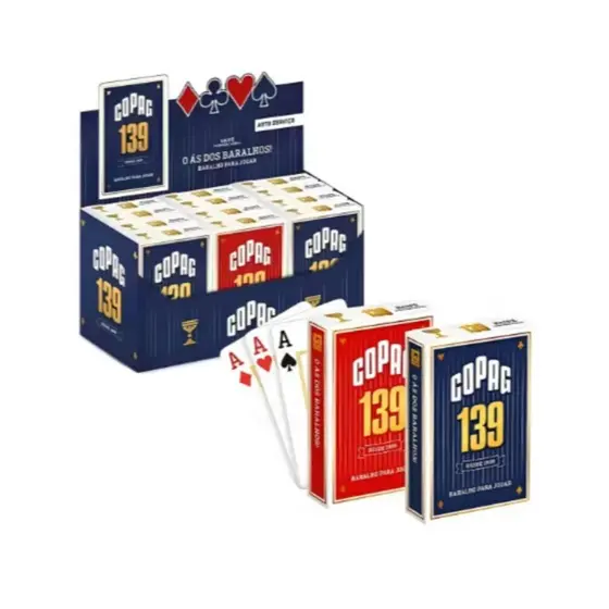 Kit com 2 e com 1 - Baralho 139 Profissional Original – Cartas Resistentes Alta Qualidade