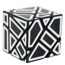 Cubo Mágico FangCun Ghost 6cm 3x3, Cubo de Forma Estranha, Quebra-Cabeça Mágico, SpeedCube Oco com Adesivos, Brinquedos