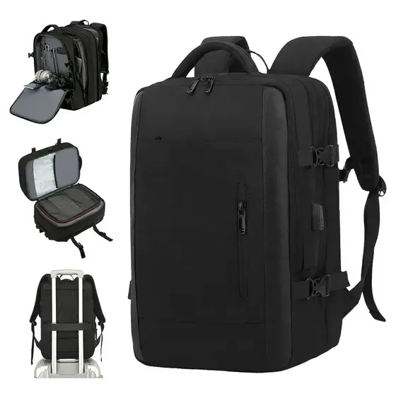 Mochila de Viagem Masculina e Feminina Impermeável e Reforçada com Compartimento para Notebook