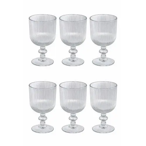 Conjunto 6 Tacas Vidro 380ml Design Elegante Resistente Festas Jantares Decoracao