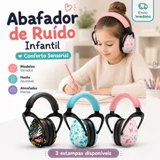 Protetor Auricular Abafador de Ruído Infantil Adulto Para Autismo TDAH Sensorial