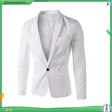HN ♥ Moda Masculina Cor Sólida Fato Casual Blazer Casaco De Outono Outwear Top