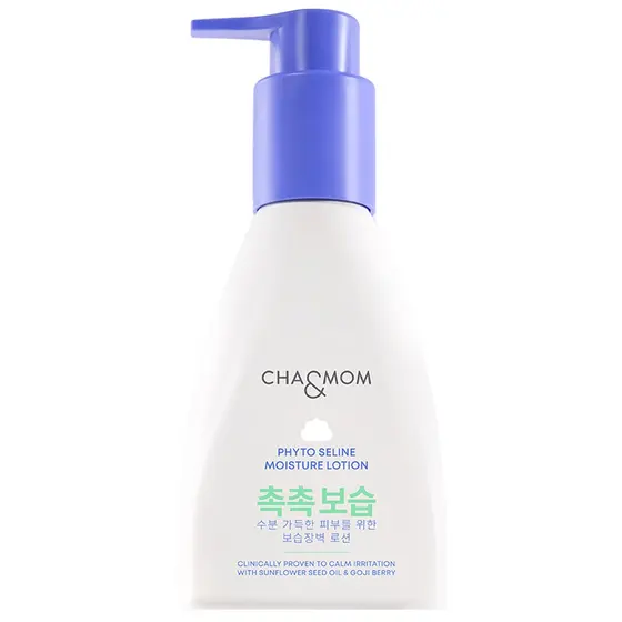 CHA & MOM Phyto Seline Loção Hidratante 240ml Corporal Cuidados Diários Com A Umidade Leve Barreira Da Pele