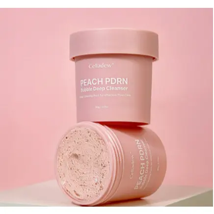 Celladew Peach PDRN Bubble Deep Cleanser 90g Limpador De Espuma Para Lavagem De Poros